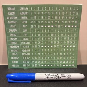 Lot of 8 Planner Calendar Number Stickers